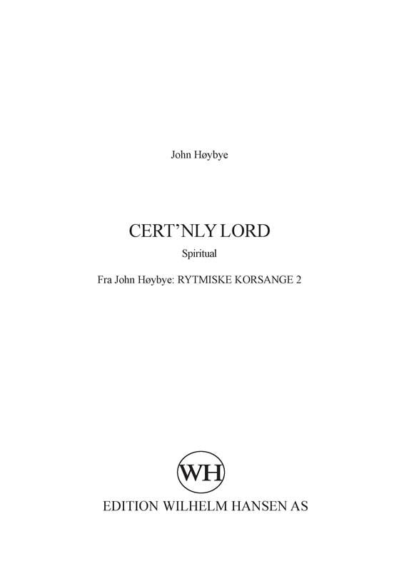 Cert'nly Lord
